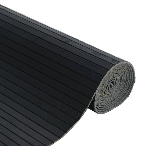 Rumdeler i bambus - 800 × 165 cm, sort
