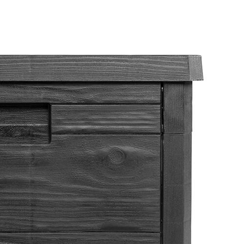 Udendørs hyndeboks 77,5x44,5x53 cm polypropylen antracitgrå