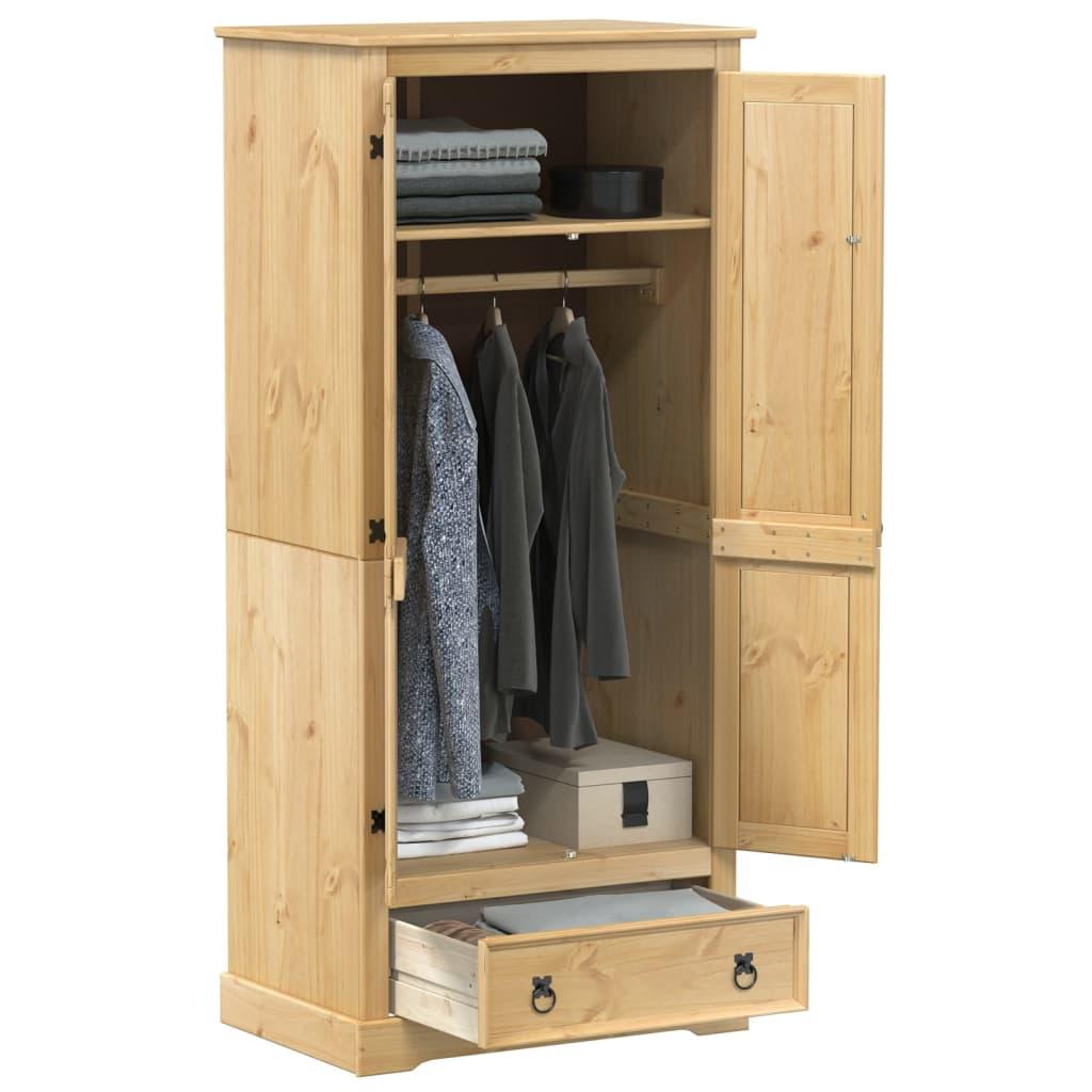 Klædeskab Corona 76x50x170 cm massivt fyrretræ
