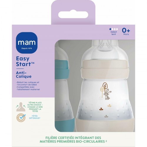 MAM Easy Start sutteflasker 160 ml - Dino Rabbit, 2 stk