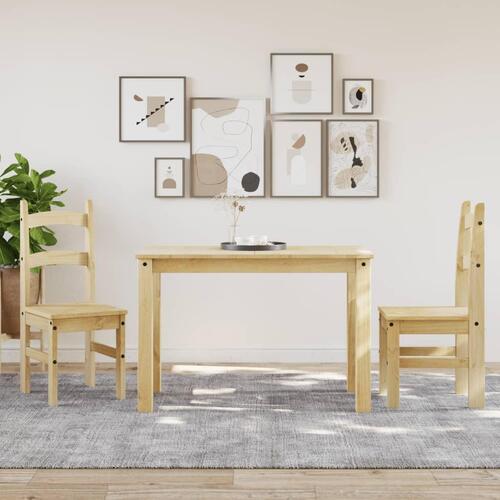 Spisebordsstole 2 stk. 40x46x99 cm massivt fyrretræ