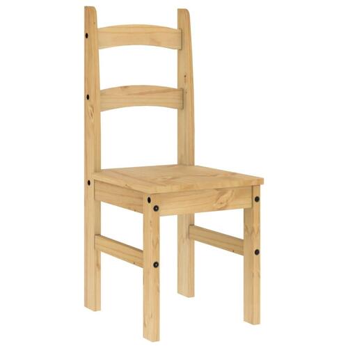 Spisebordsstole 2 stk. 40x46x99 cm massivt fyrretræ