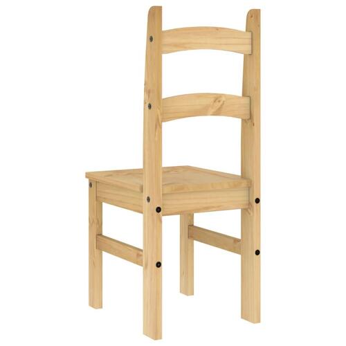 Spisebordsstole 2 stk. 40x46x99 cm massivt fyrretræ