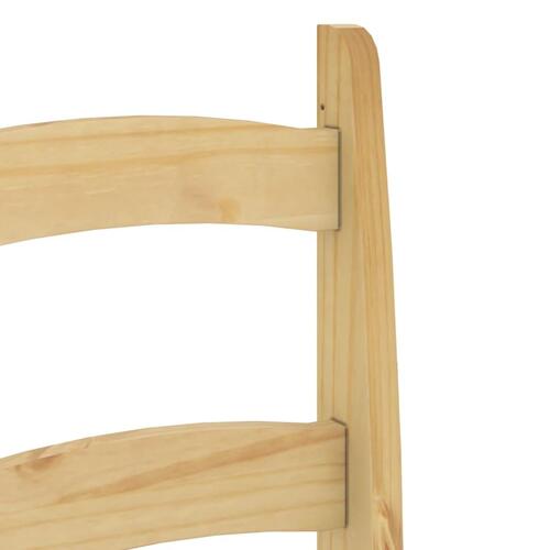Spisebordsstole 2 stk. 40x46x99 cm massivt fyrretræ