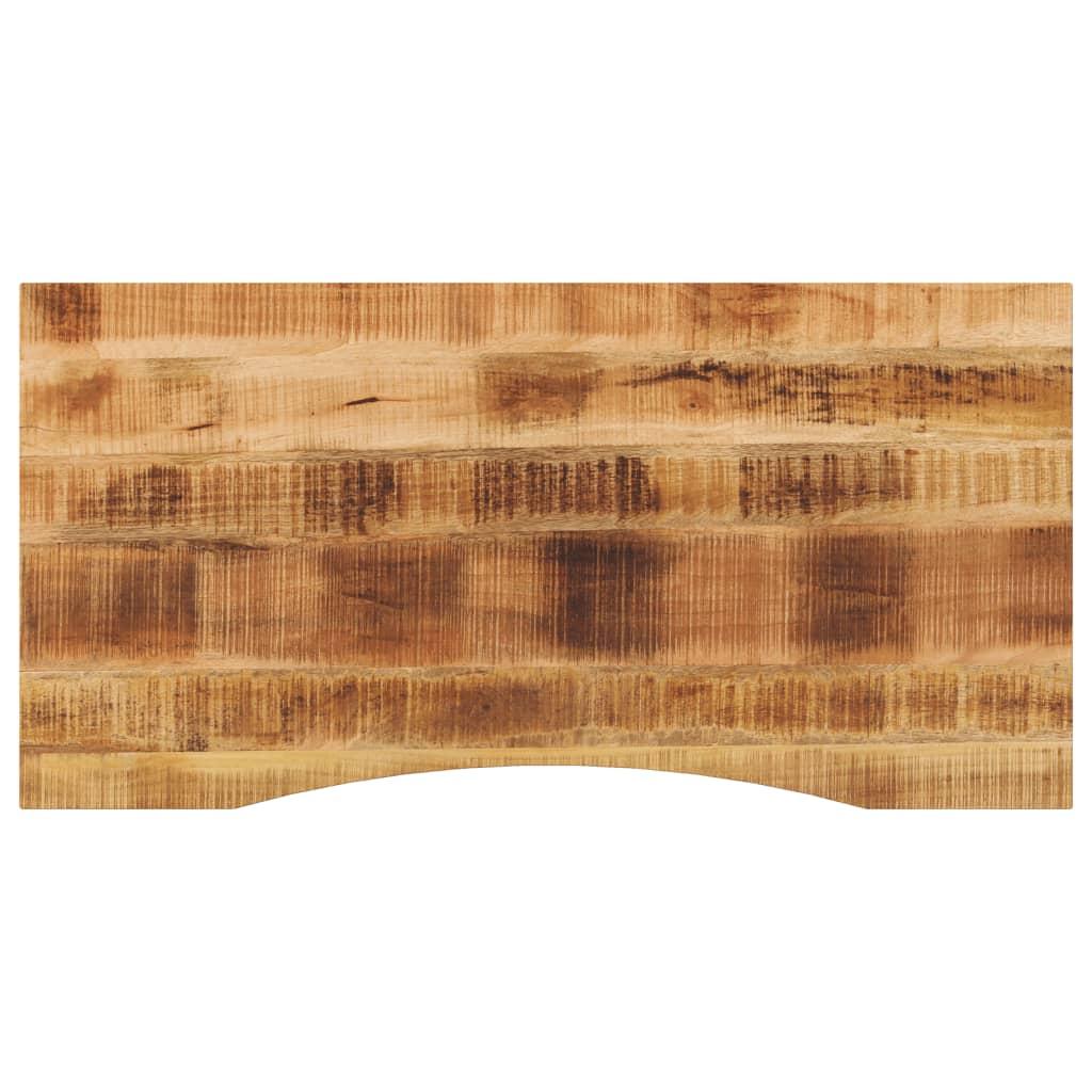 Bordplade Med Kurvet Form 120x60x2 5 Cm Ru Massivt Mangotræ