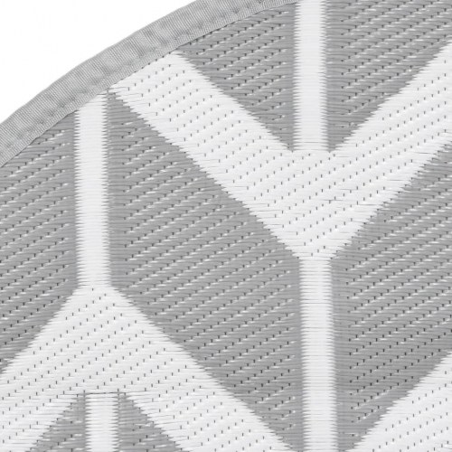 Udendørs gulvtæppe ARAKIL Ø120 cm PP grå