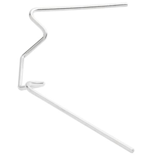 Glasclips/flueben til drivhus 100 stk. W-type galvaniseret stål