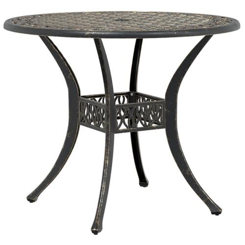 Havebord Ø90x75 cm støbt aluminium bronzefarvet