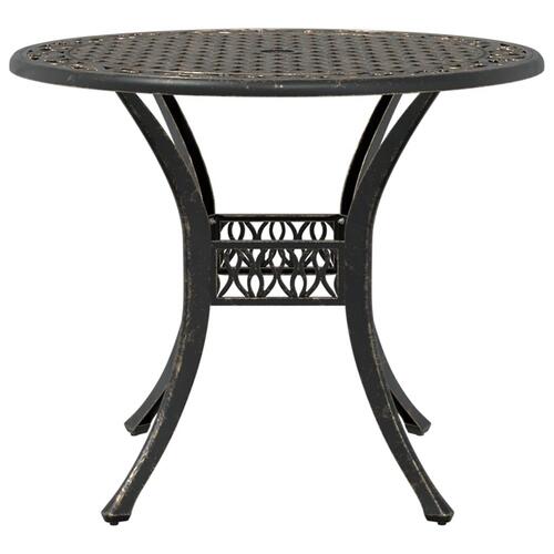 Havebord Ø90x75 cm støbt aluminium bronzefarvet