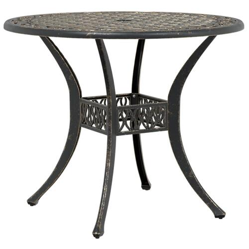 Havebord Ø90x75 cm støbt aluminium bronzefarvet