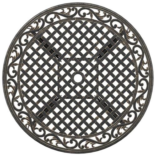 Havebord Ø90x75 cm støbt aluminium bronzefarvet