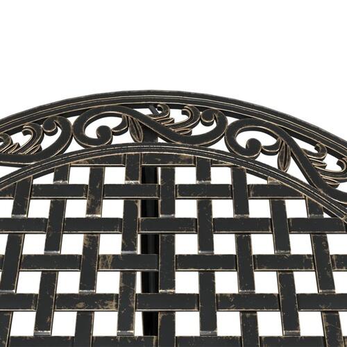 Havebord Ø90x75 cm støbt aluminium bronzefarvet