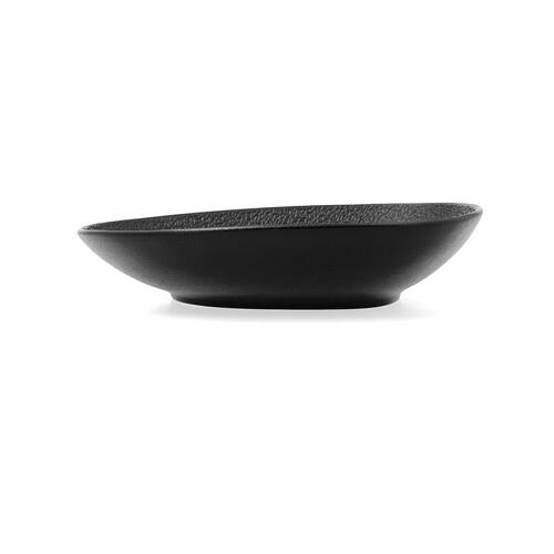 Dyb tallerken Bidasoa Fosil Sort Keramik Firkantet 21,9 x 21,7 x 4,8 cm (6 enheder)