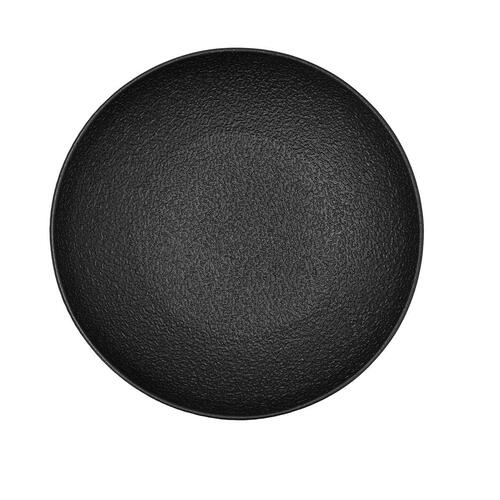 Salatskål Bidasoa Fosil Sort Keramik 25,4 x 25,4 x 5,2 cm (6 enheder)