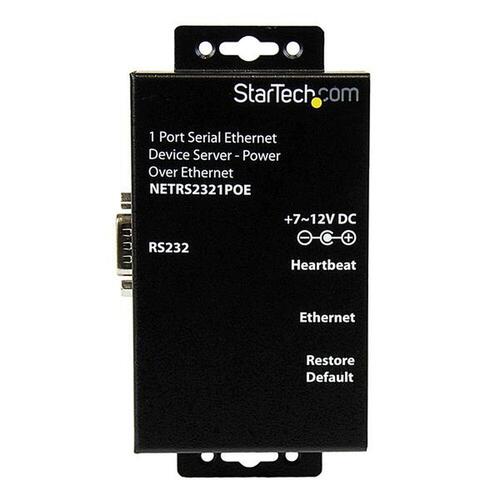USB Hub Startech NETRS2321POE Sort