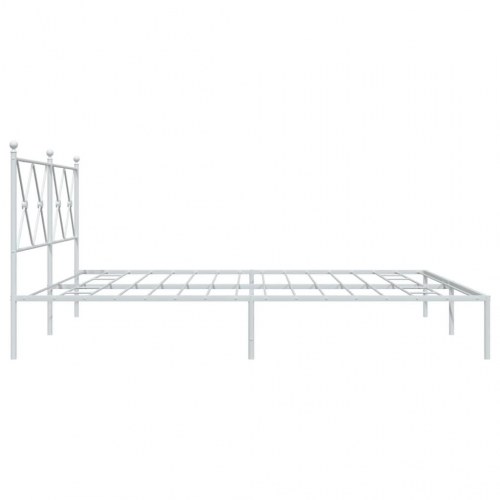 Sengeramme med sengegavl 180x200 cm - hvid