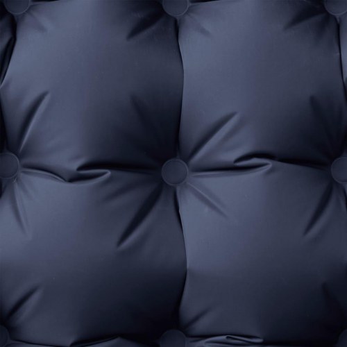 1-personers campingmadras med pude selvoppustelig grå