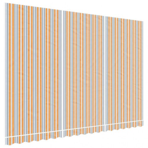 Markisedug 4,5 × 3 m - stribet, flerfarvet