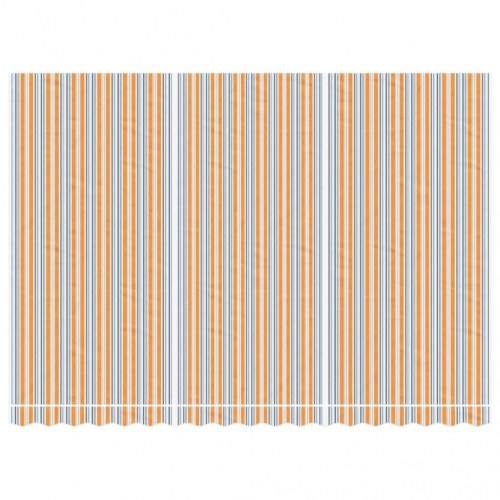 Markisedug 4,5 × 3 m - stribet, flerfarvet