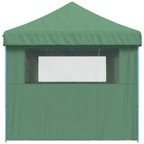 Foldbart pop-up festtelt med 4 sidevægge - grøn, 580 × 292 cm