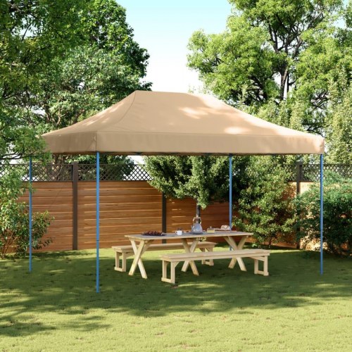 Foldbart pop up-festtelt 440 × 292 × 315 cm - beige