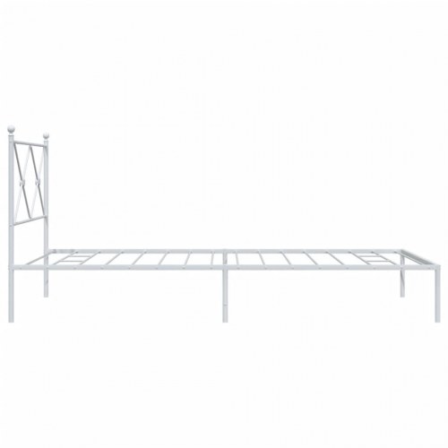 Sengeramme med sengegavl 107 x 203 cm - hvid