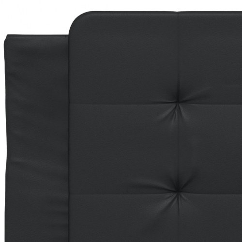 Sengeramme med LED Zadar 90 x 190 cm uden madras - sort