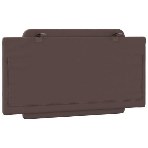 Gavlpude 100 cm kunstlæder brun