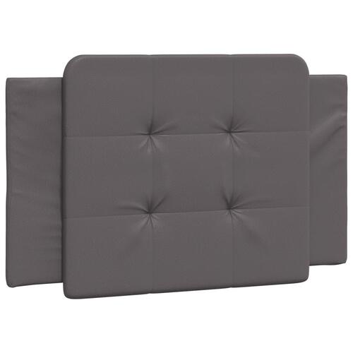 Gavlpude 90 cm kunstlæder grå