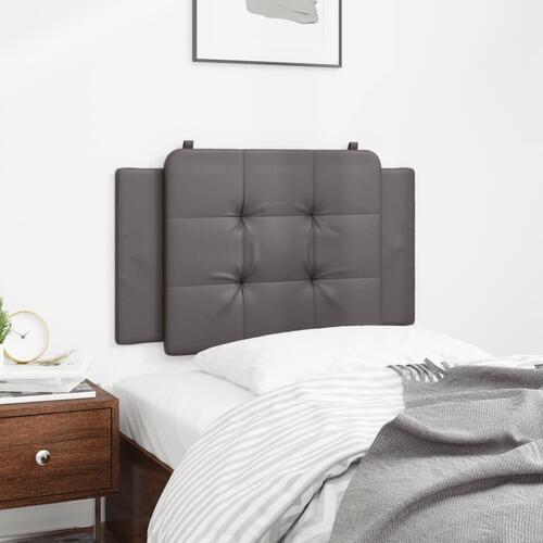 Gavlpude 90 cm kunstlæder grå