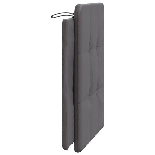 Gavlpude 90 cm kunstlæder grå