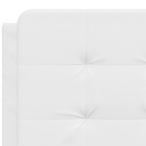 Sengeramme med LED Zadar 140 x 200 cm - hvid