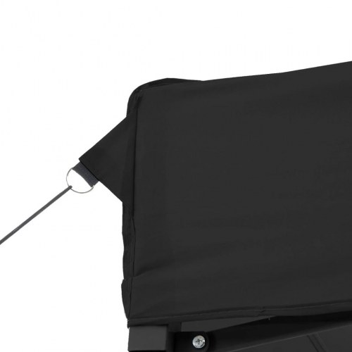 Foldbart pop-up festtelt med 3 sidevægge - sort, 440 × 292 cm