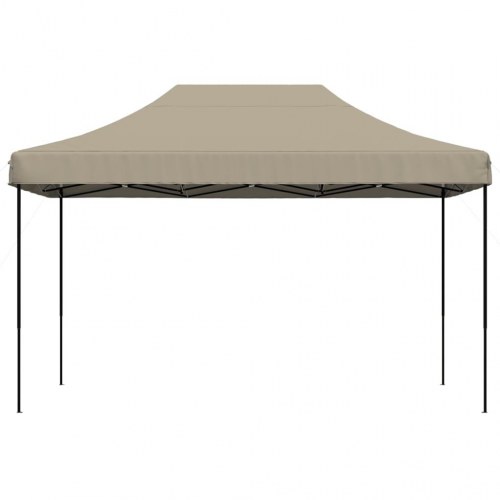 Foldbart pop up-festtelt 440 × 292 × 315 cm - gråbrun