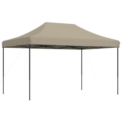 Foldbart pop up-festtelt 440 × 292 × 315 cm - gråbrun