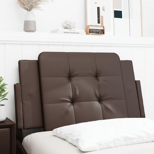 Gavlpude 90 cm kunstlæder brun