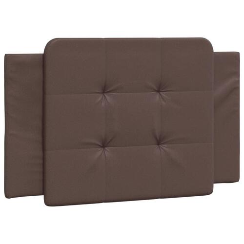 Gavlpude 90 cm kunstlæder brun