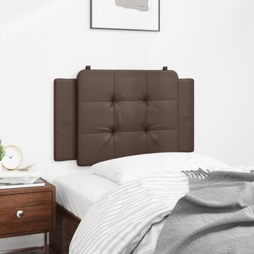 Gavlpude 90 cm kunstlæder brun
