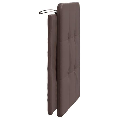 Gavlpude 90 cm kunstlæder brun