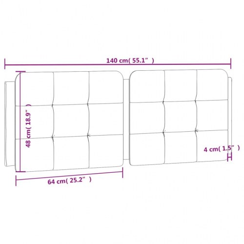Gavlpude Zadar 140 cm - sort og hvid