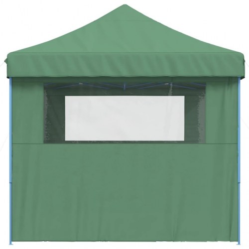 Foldbart pop-up festtelt med 3 sidevægge - grøn, 440 × 292 cm