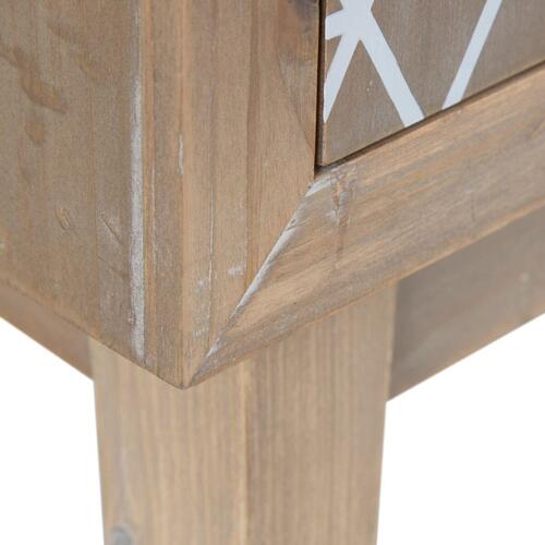 Supplerende møbler KENSY Hvid Natur Gran Fyr Træ MDF 76,5 x 30 x 72 cm