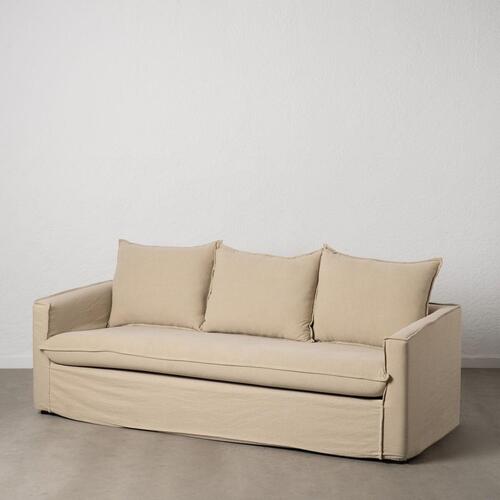 3 personers sofa Beige 220 x 95 x 90 cm