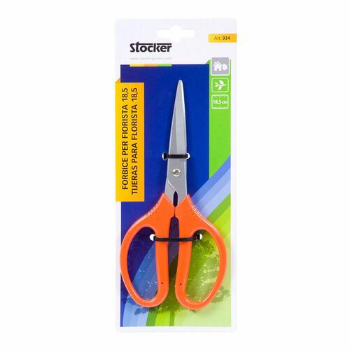 Stocker græs- og havesaks 19,5 cm - sort/orange