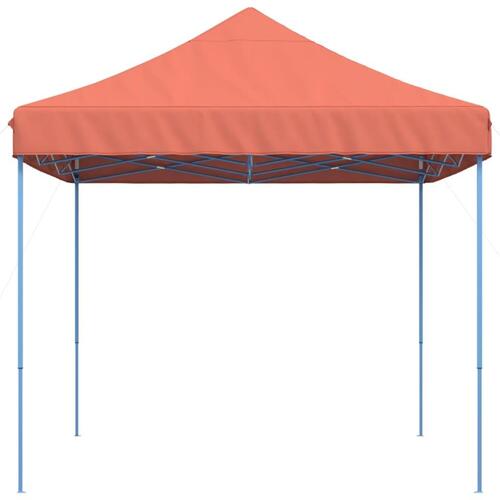 Pop op-festtelt 410x279x315 cm foldbart terracottafarvet