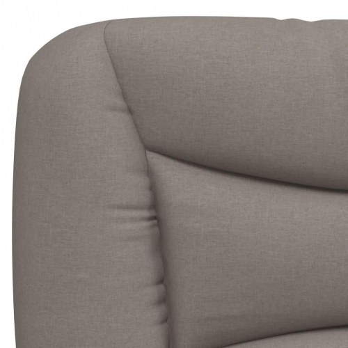 Seng med madras Hvar 120x200 cm - stof, gråbrun