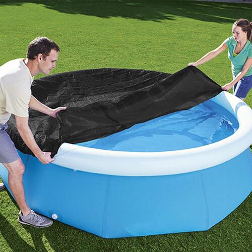 Swimmingpool Cover Sort Ø 244 cm (1 enheder)