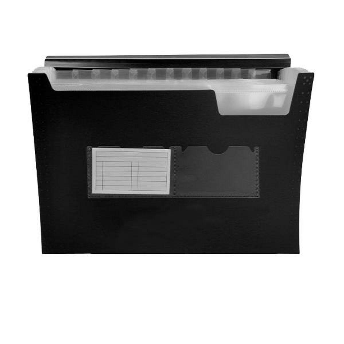 Liderpapel FU35 organiseringsmappe A4 - sort, 12 faner