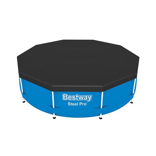 Swimmingpool Cover Sort Ø 305 cm (1 enheder)