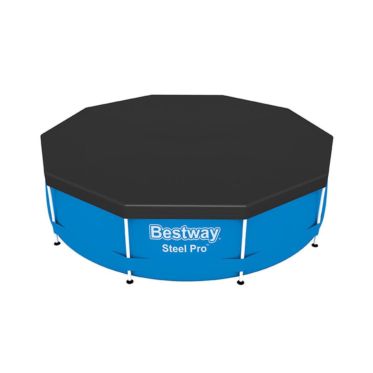 Swimmingpool Cover Sort Ø 305 cm (1 enheder)